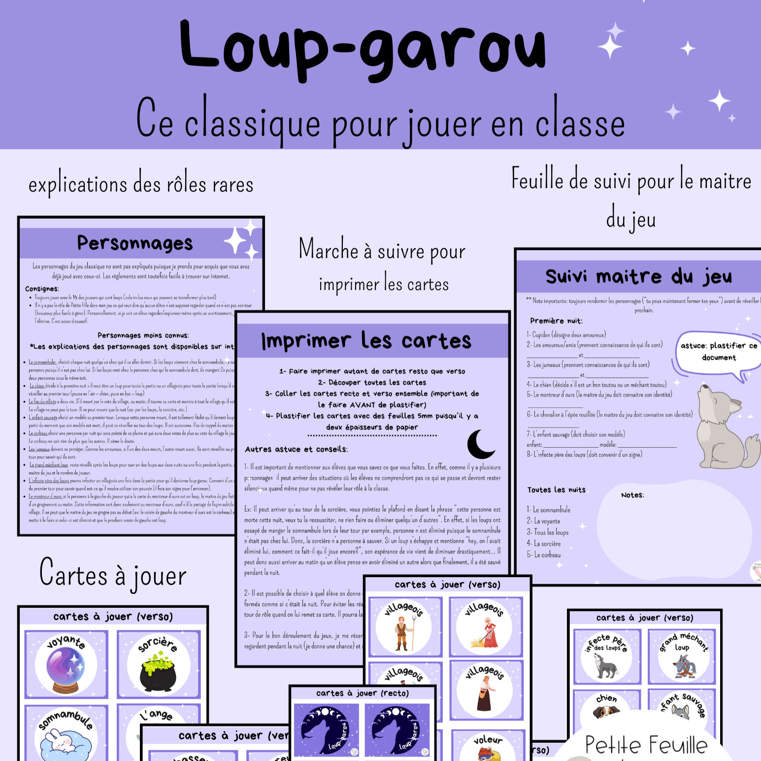 HALLOWEEN - jeu du loup-garou