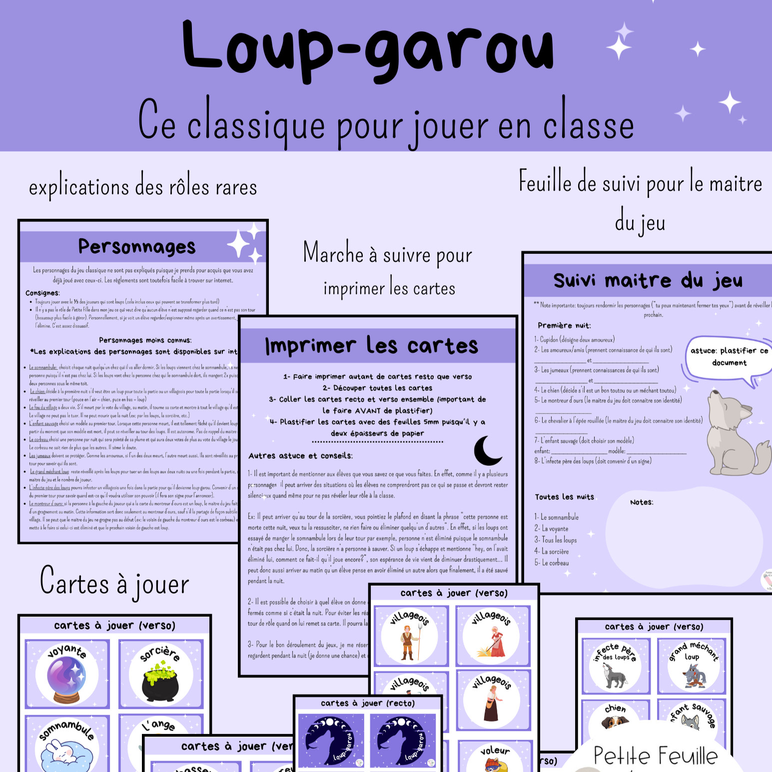 HALLOWEEN - jeu du loup-garou