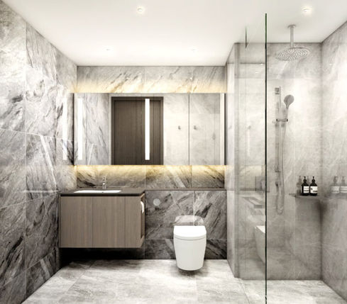 Mstr Bath of 2 BR+Study (Type B3S)
