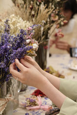 Fun beautiful flower arrangement workshop masterclass event in Manchester
