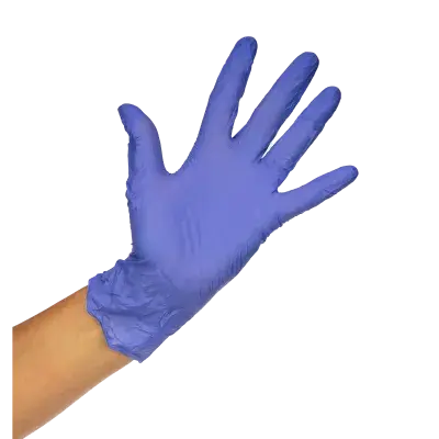 Disposable Nitrile Gloves, purple-blue
