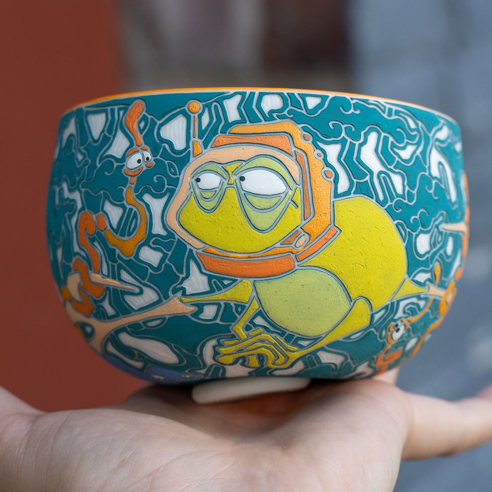 Thumbnail: Squatty Astronaut Frog Bowl