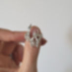 Thumbnail: Hand carved organic spiky ring with corset lacing and bow details