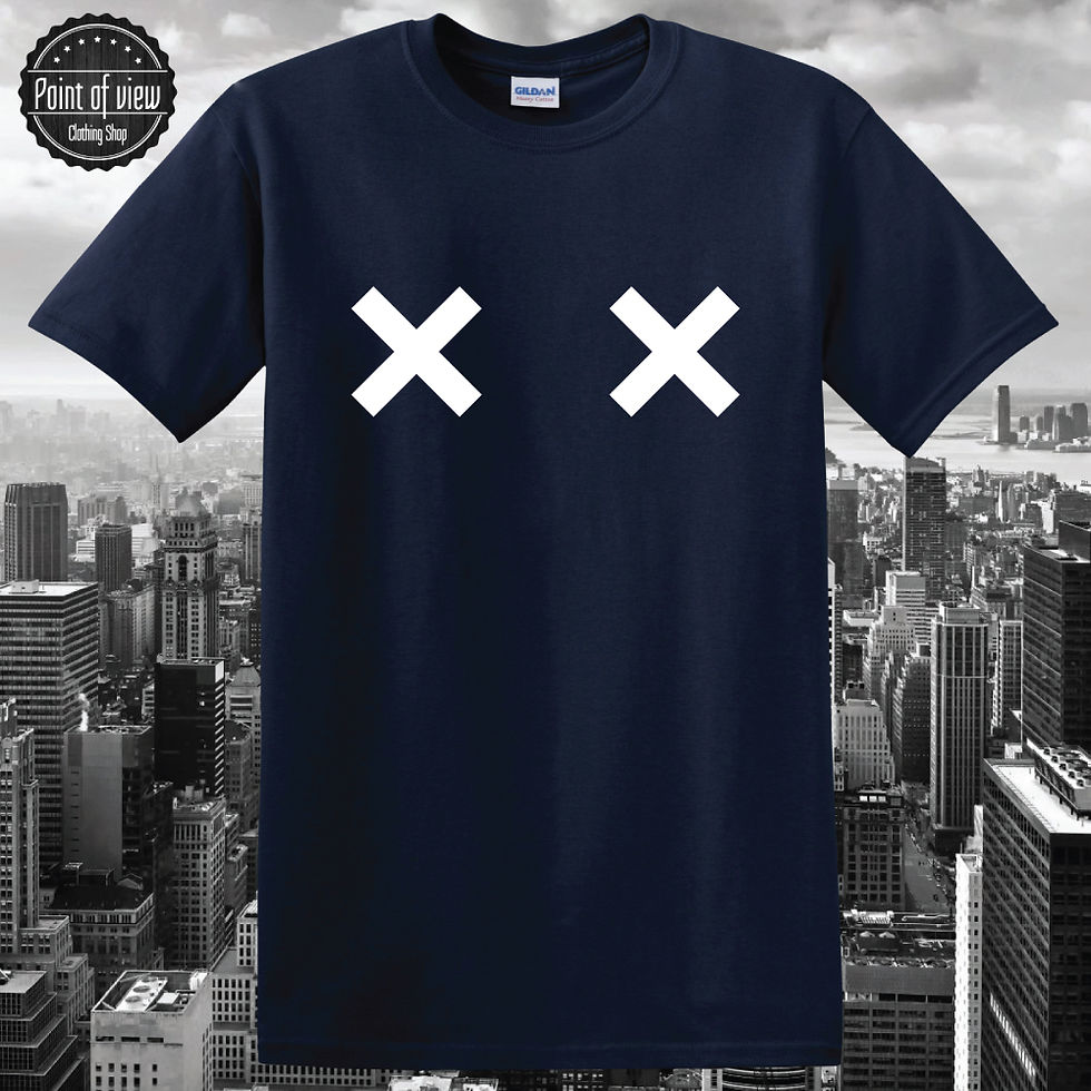 Thumbnail: XX Titten t-shirt Cartoon gezeichnet