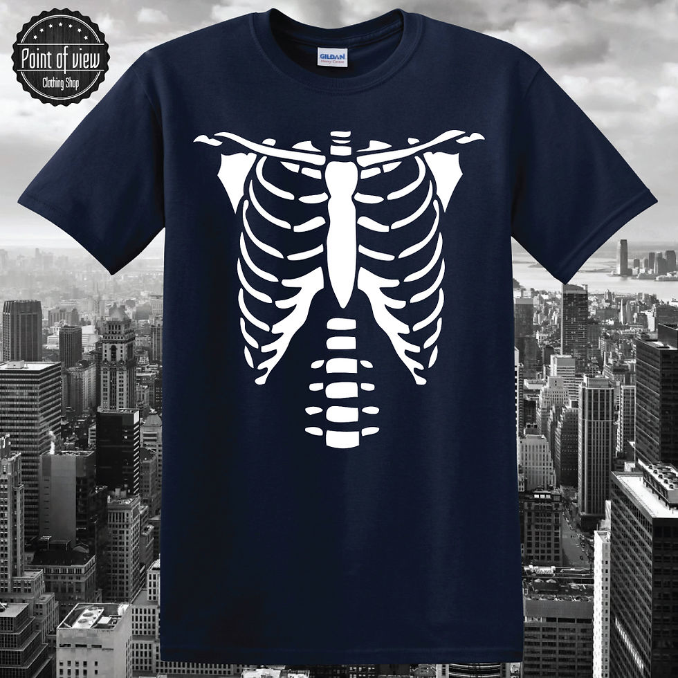 Thumbnail: halloween shirt Skelett Print