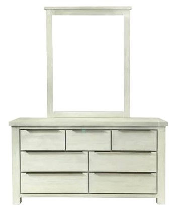 Amanda 7 Drawers Dresser with Mirror