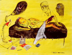 검은 침대02-종이에수채,연필75x60cm.jpg