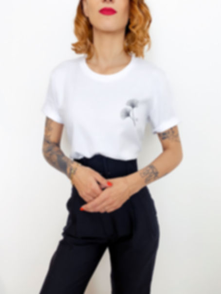 Tee-shirt imprimé "Gingko"