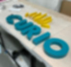 built up flat faced letters 3