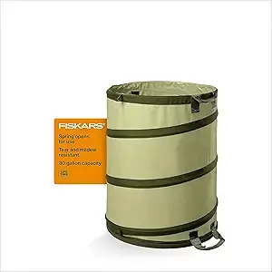Fiskar 30 Gallon Hardbottom Kangaroo Garden Bag
