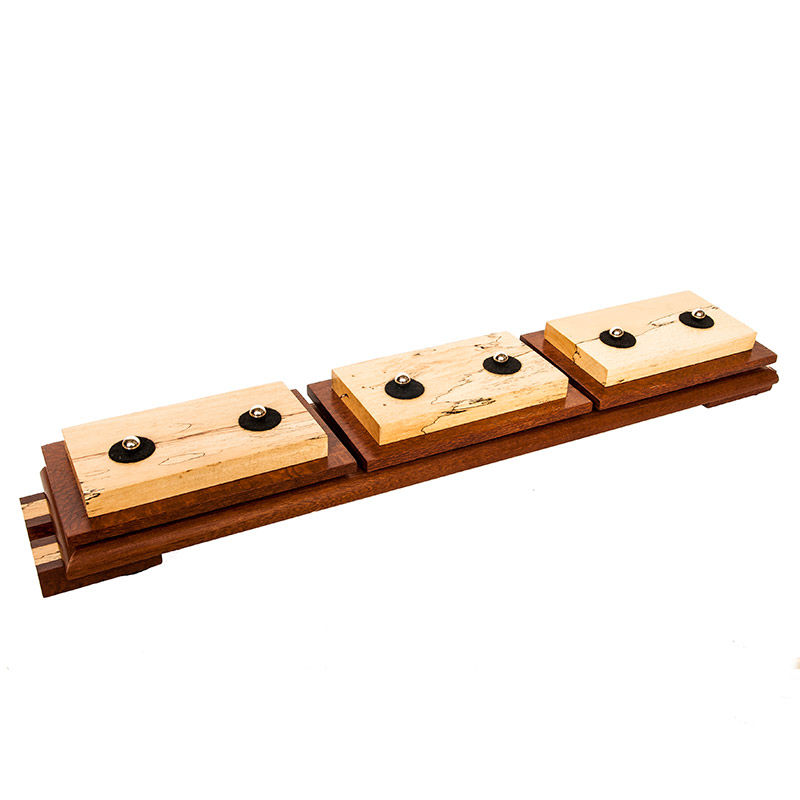 Miniatura: Neal Yarm - Stand  6 Pipas  en Spalted Tamarind, Lacewod, y Mahogany