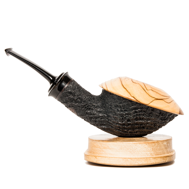 Miniatura: Artem Shcherbak Blasted Faux Calabash c/ Tapa de Olivo