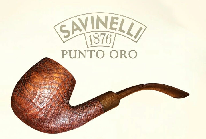 Miniatura: Savinelli Punto Oro Sandblasted 605