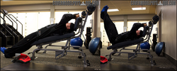 INCLINE BENCH LEG RAISE