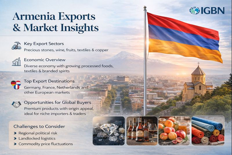 Armenia Export Market Insights | Key Products, Trade Opportunities & Trends – IGBN