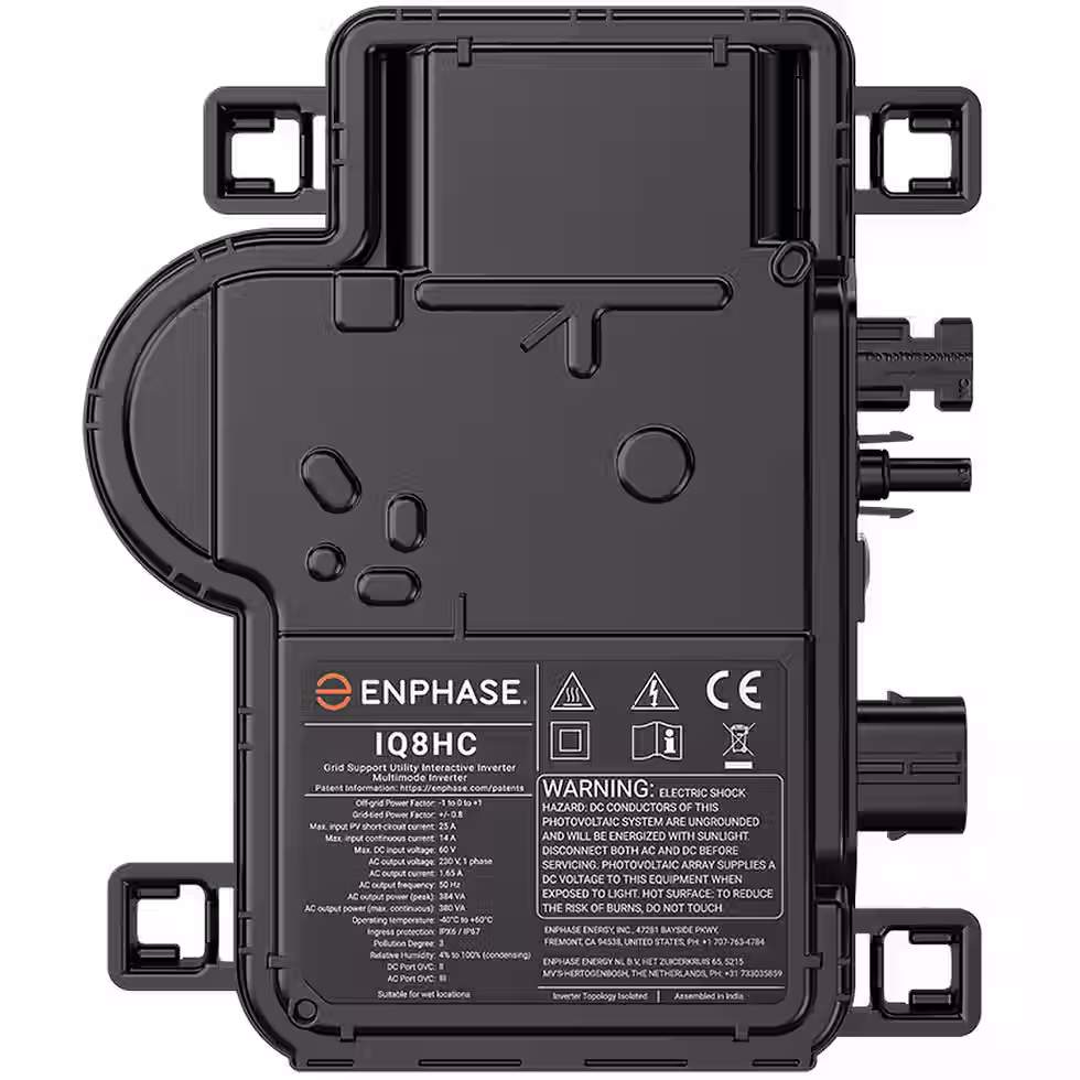 Enphase IQ8HC-72-M-US Microinverter 240V 384VA Max Power Made in the USA