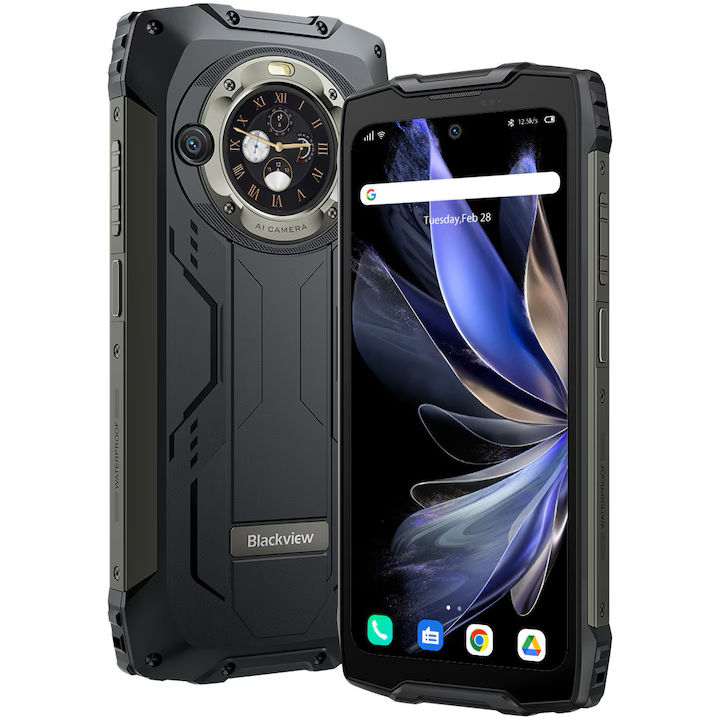 Miniatură: Telefon mobil Blackview Rugged BV9300 PRO, 256GB, 12GB RAM, 4G, Black