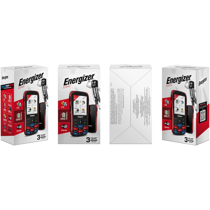 Miniatură: Telefon Mobil Energizer E284S, 64MB RAM, 128MB ROM, 4G, Rosu  