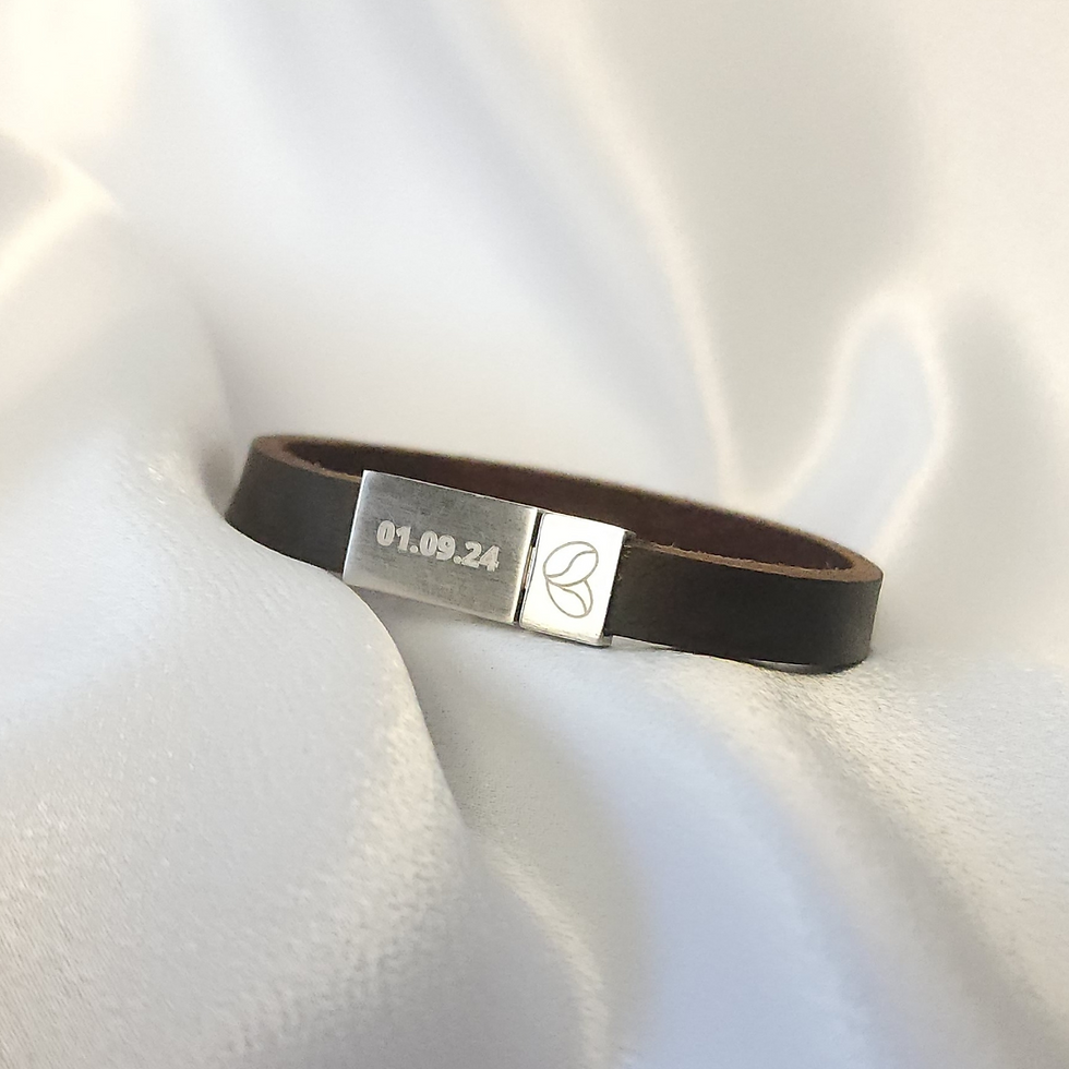 Miniatura: Pulseira Couro Fecho Personalizado