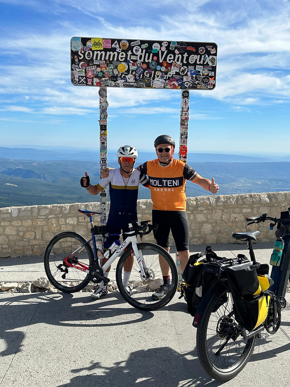 Aventure à Vélo dans le Ventoux avec mon ami Dan Cap