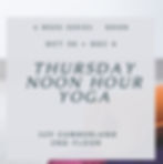 Thursday noon hour yoga Oct 30-Dec 4