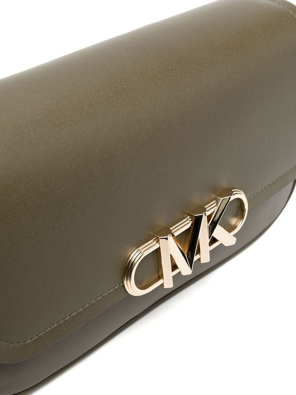 Thumbnail: Michael Kors Leather Logo-Plaque Bag