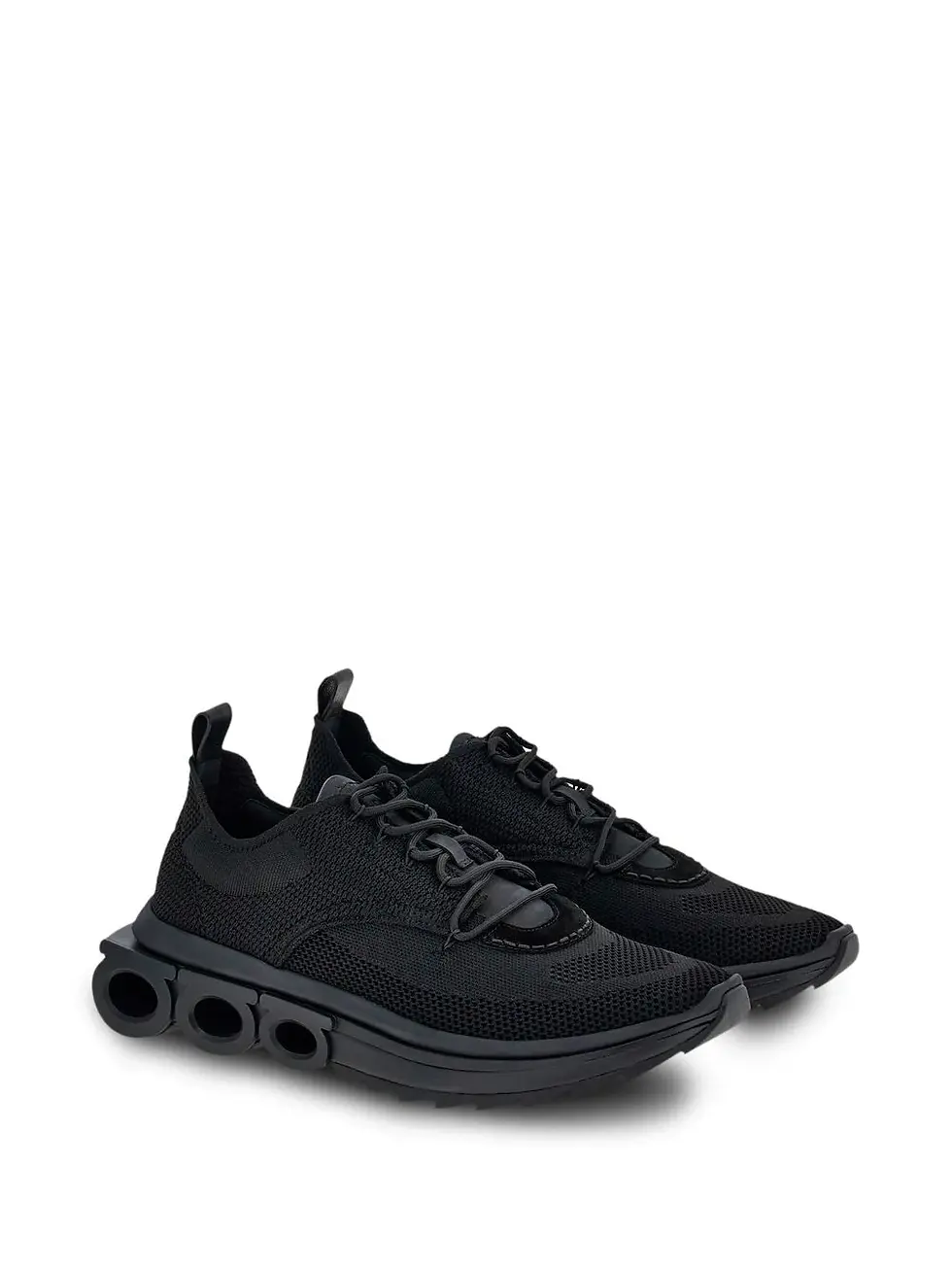 Thumbnail: Ferragamo Gancini-Plaque Low-Top Sneakers