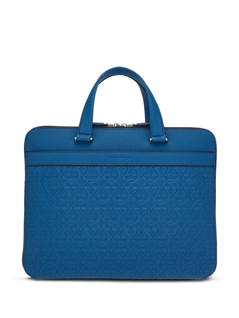 Ferragamo Gancini-Pattern Laptop Case