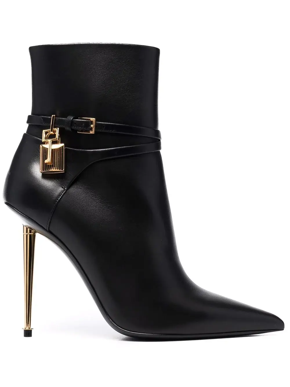 Tom ford Leather Ankle Boots With Padlock