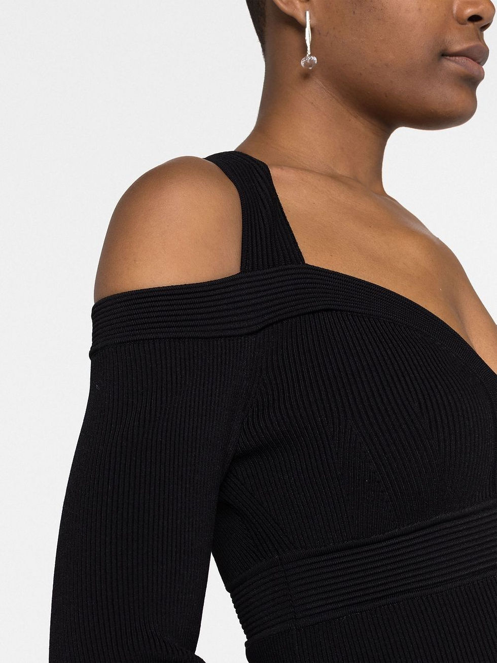 Thumbnail: Alexander McQueen Ribbed-Knit Mini Dress