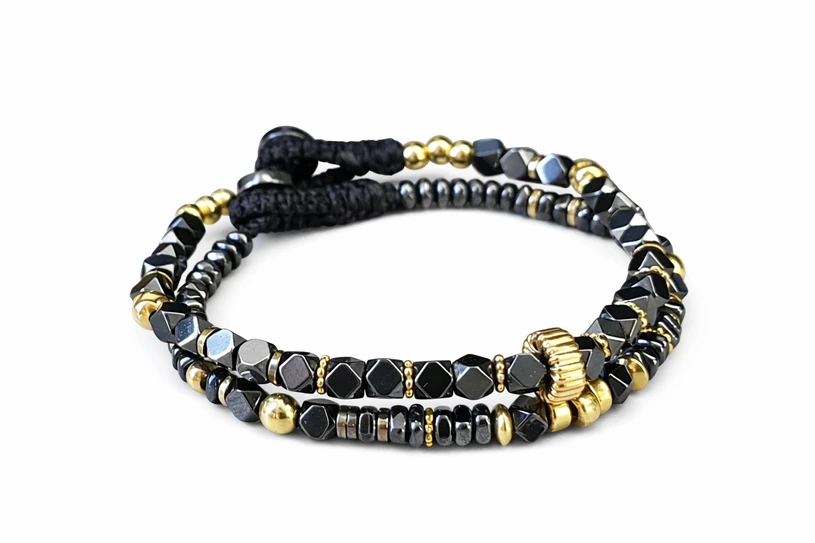 סט צמידים יוניסקס קלאסי ואלגנטי מעצבת פז בק