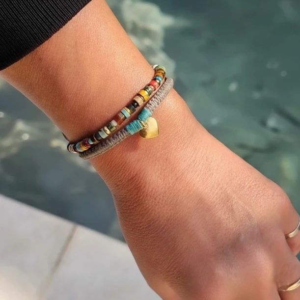 סט צמידים יוניסקס המשלב מראה אלגנטי ועדין יחד עם נוכחות דומיננטית ומיוחדת מעצבת פז בק