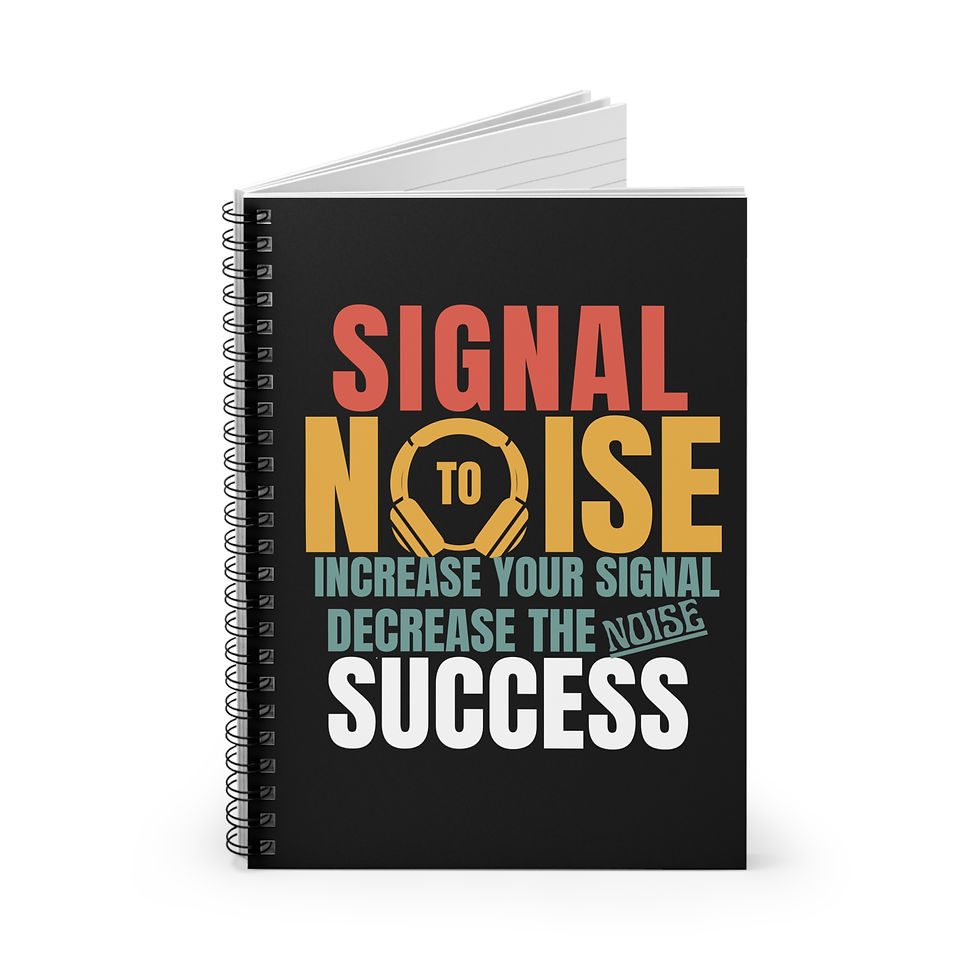 Thumbnail: Signal to Noise Inspirational Spiral Notebook