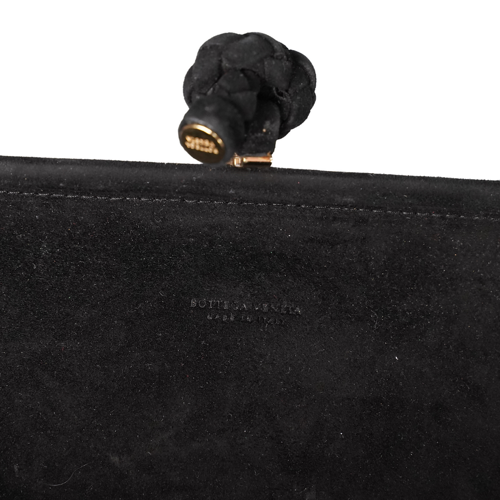 Thumbnail: Bottega Veneta Velvet Intreciatto Clutch