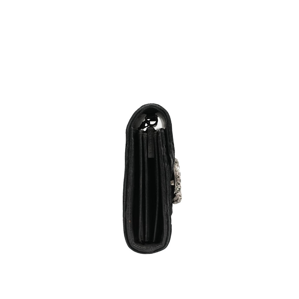 Thumbnail: Gucci GG Velvet Dionysus Wallet On Chain Black