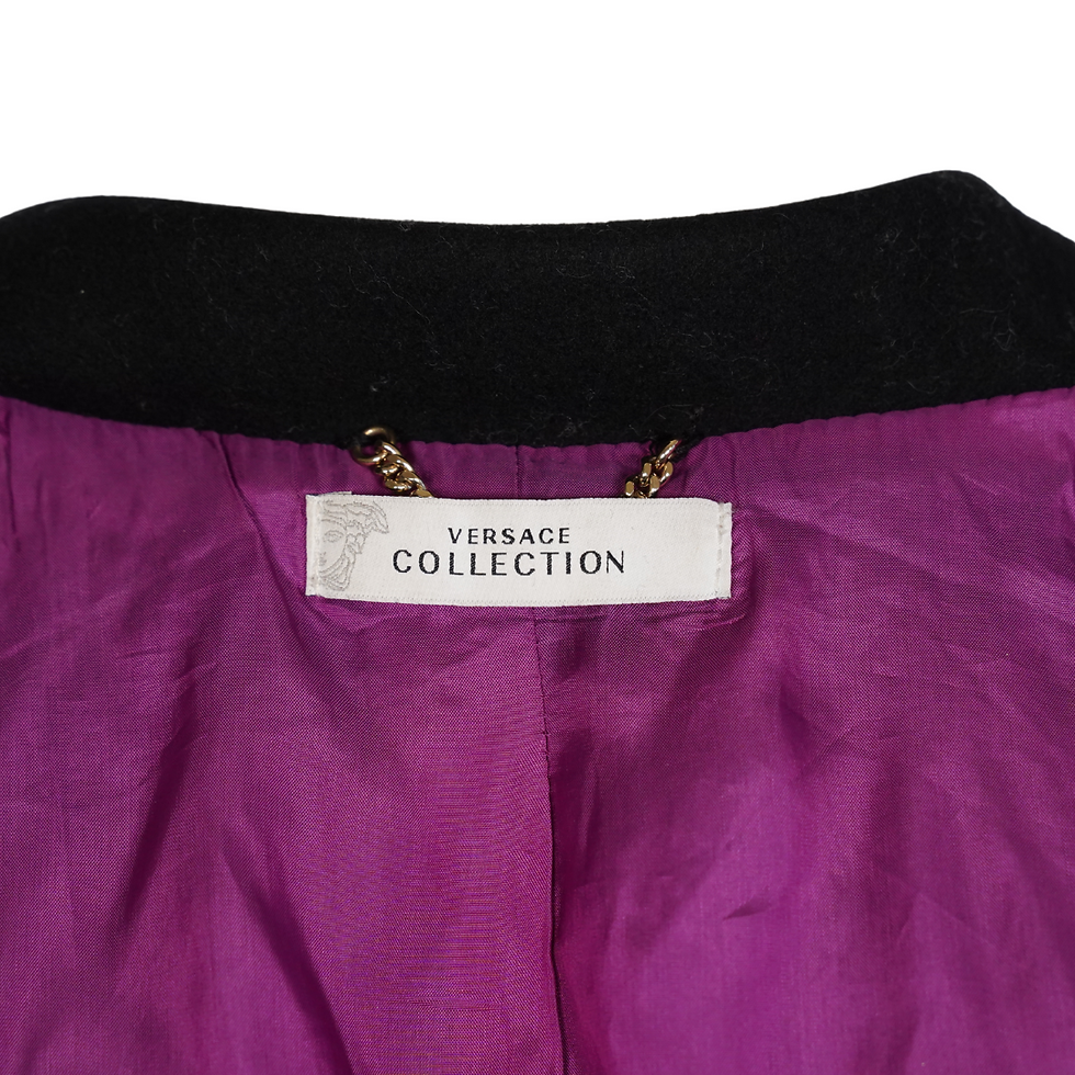 Thumbnail: Versace Collection Wool Blend Jacket Black Label