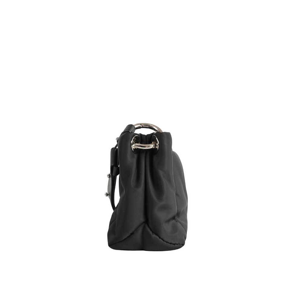 Thumbnail: Ganni Canvas Pillow Shoulder Bag Black Side