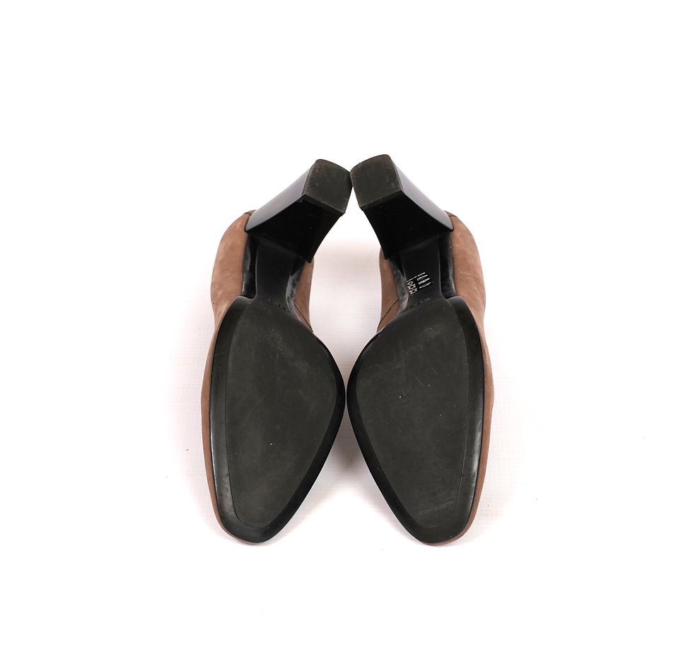 Thumbnail: Tod's Suede Pumps Brown Soles