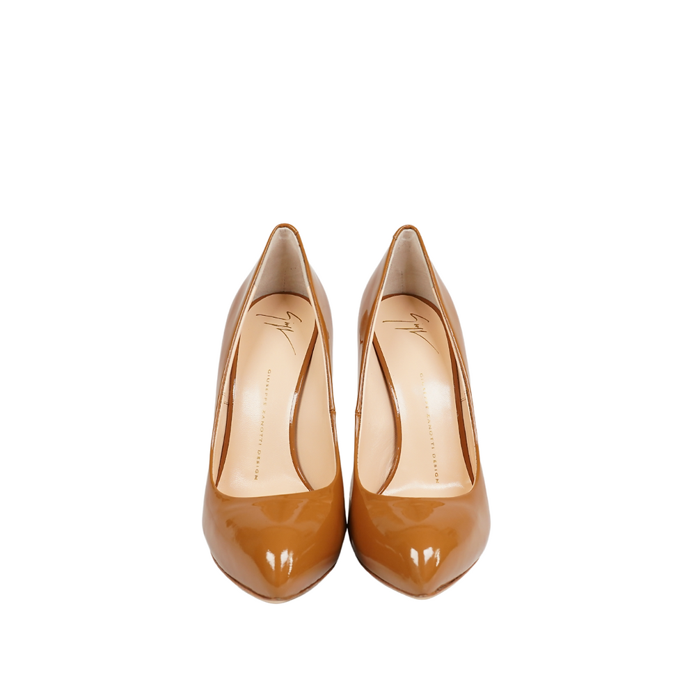 Thumbnail: Giuseppe Zanotti Patent Pumps Camel Front