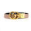 Thumbnail: Gucci GG Leather Thin Reversible Belt Beige/Black Front