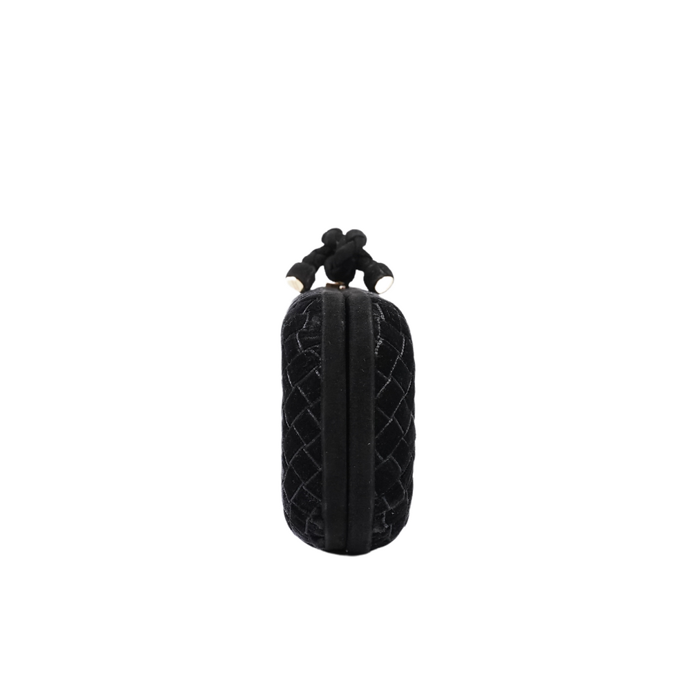 Thumbnail: Bottega Veneta Velvet Intreciatto Clutch