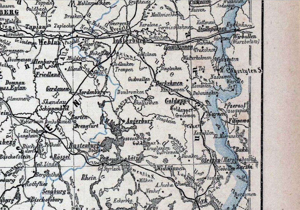 Mapa Prus z około 1880 roku - cz.6