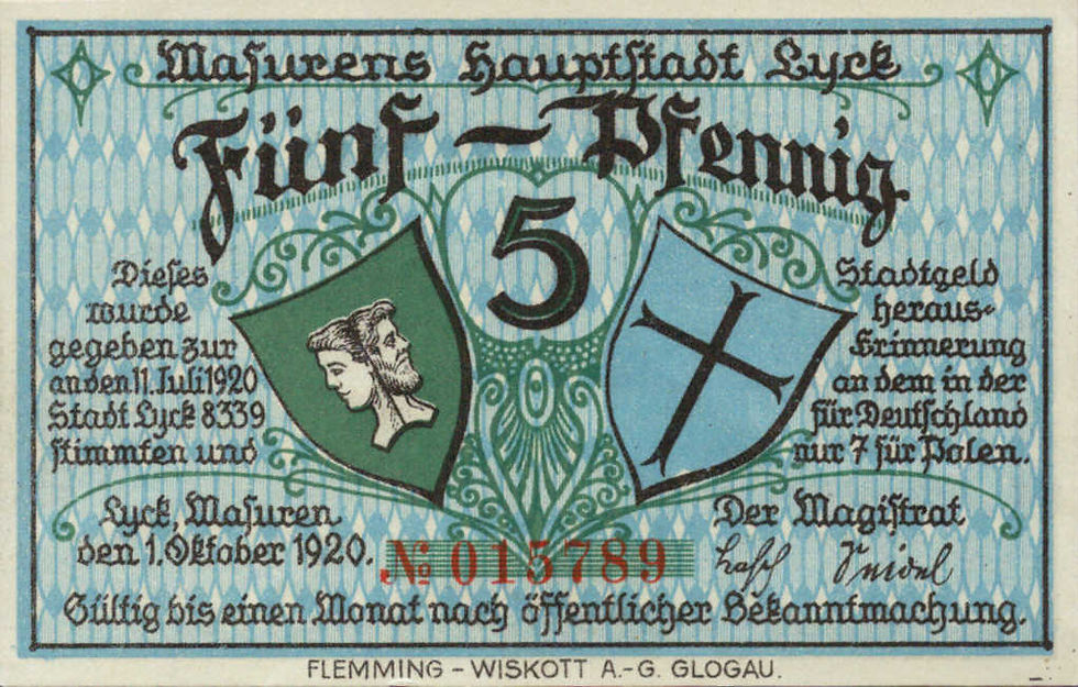 Notgeld o wartości 5 Pfennigów