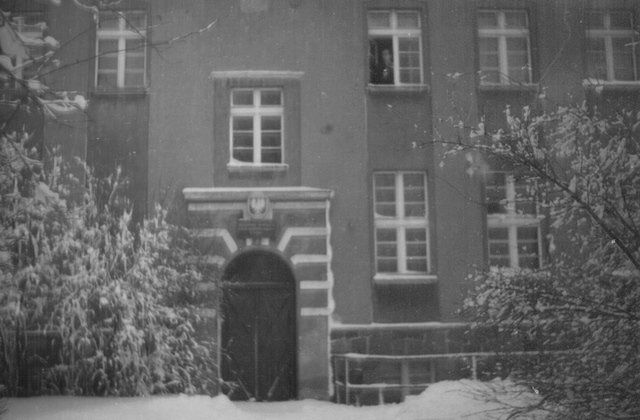 Fragment budynku Szkoły w roku 1947