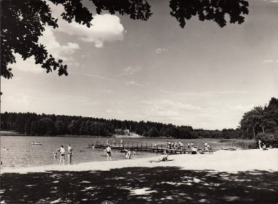 Widok kąpieliska w roku 1971
