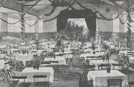 1920 - 1933 Sala Bankietowa w ogrodach F