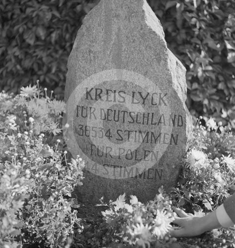 Kamień Plebiscytowy w latach 30-tych
