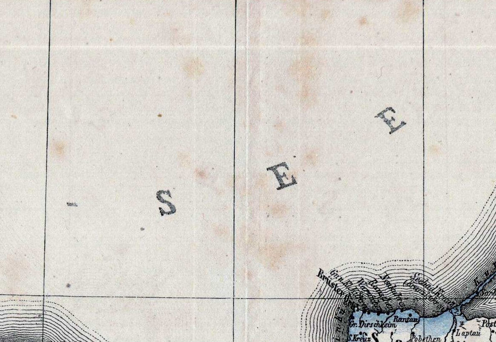 Mapa Prus z około 1880 roku - cz.2