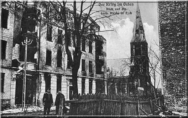 Widok Kościoła w latach 1914-1916
