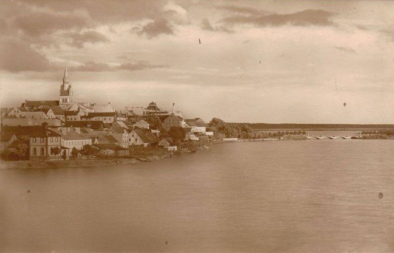 Most Zamkowy na zdjęciu z roku 1920